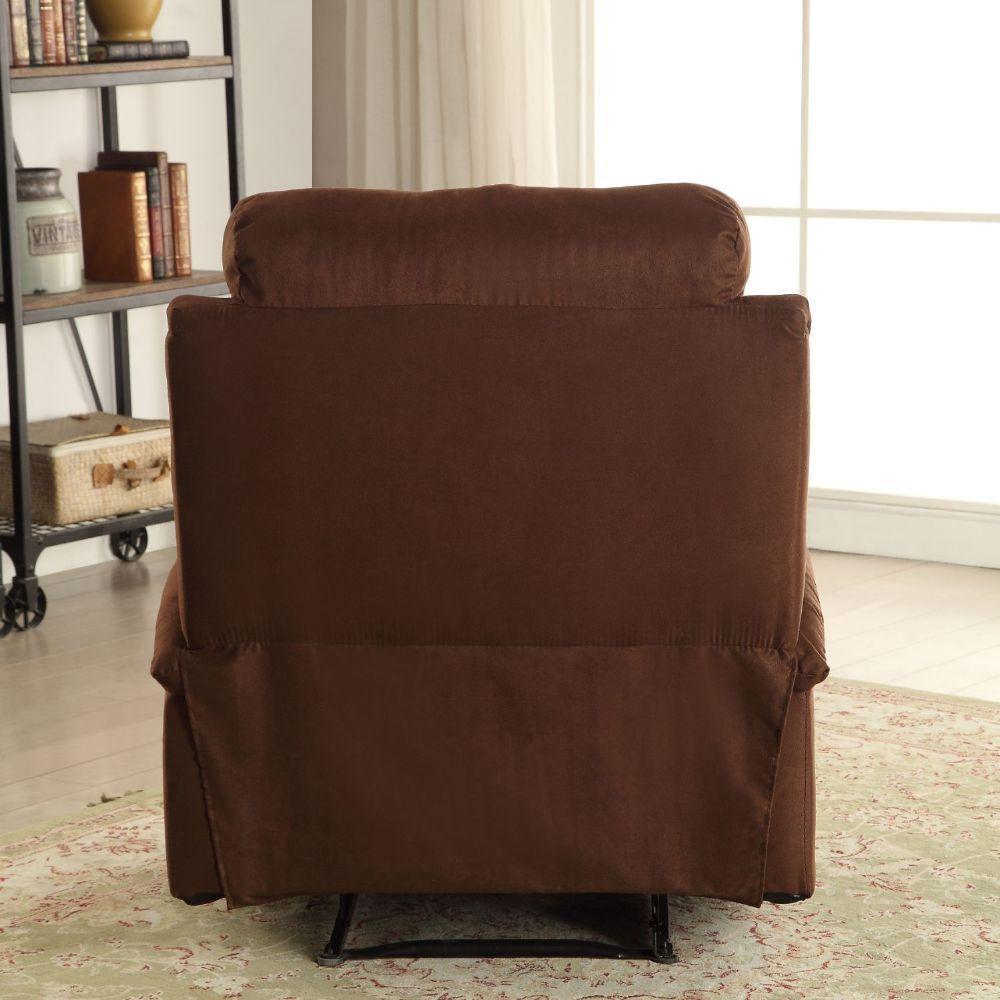 ACME Rosia Recliner, Chocolate Microfiber FredCo