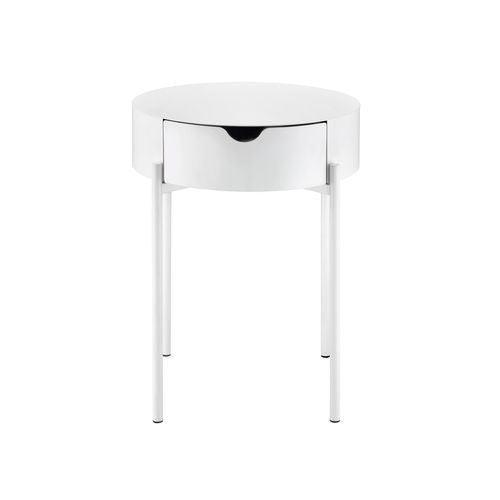 ACME Scylla Accent Table, White Finish FredCo