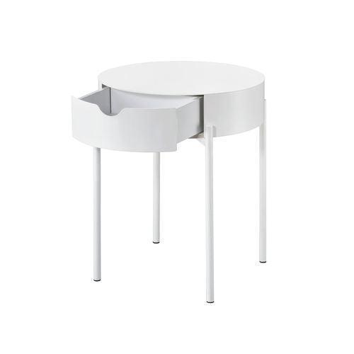 ACME Scylla Accent Table, White Finish FredCo