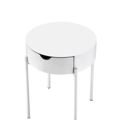 ACME Scylla Accent Table, White Finish FredCo