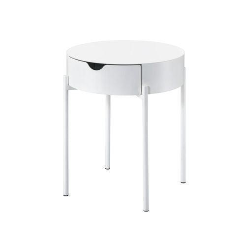 ACME Scylla Accent Table, White Finish FredCo