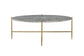 ACME Tainte Coffee Table, Faux Marble & Champagne Finish FredCo