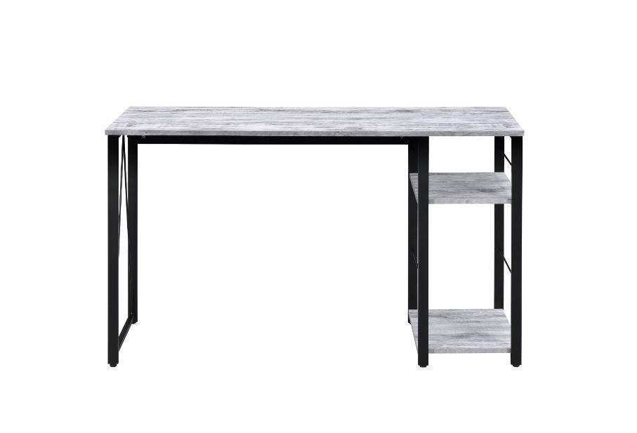 ACME Vadna Writing Desk, Antique White & Black Finish FredCo