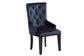 ACME Varian II Side Chair (1 Pc), Black Velvet & Black FredCo