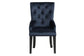 ACME Varian II Side Chair (1 Pc), Black Velvet & Black FredCo