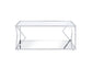 ACME Virtue Coffee Table, Clear Glass & Chrome Finish FredCo