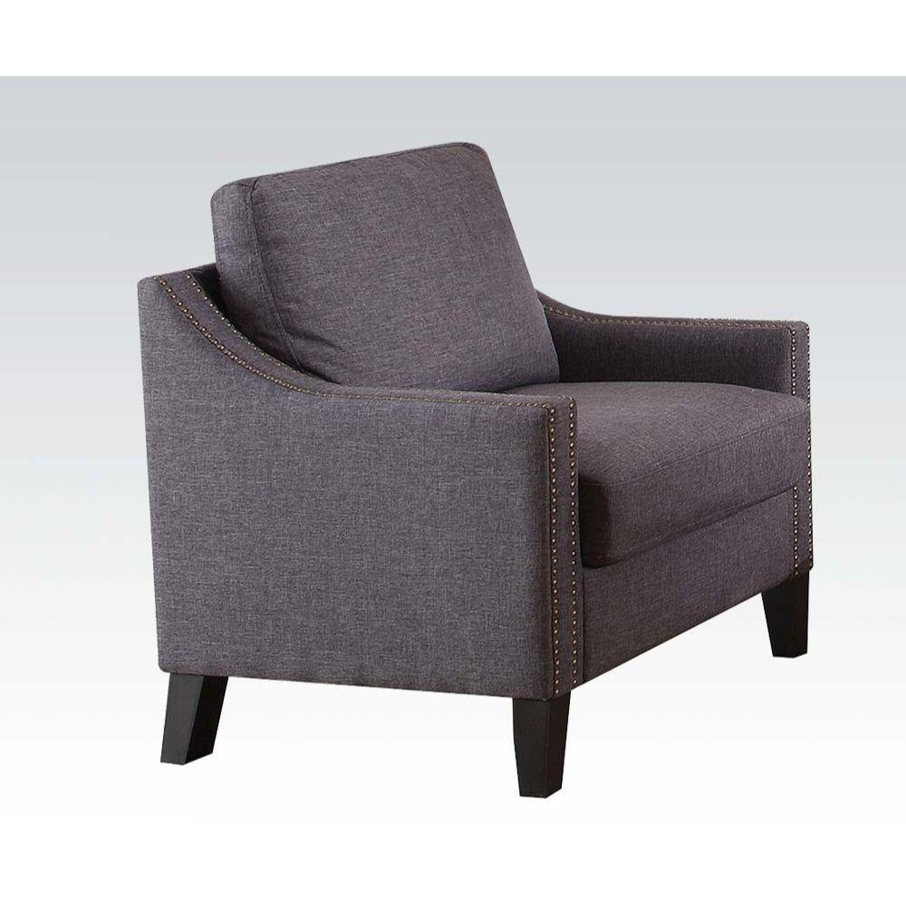 ACME Zapata Chair, Gray Linen FredCo