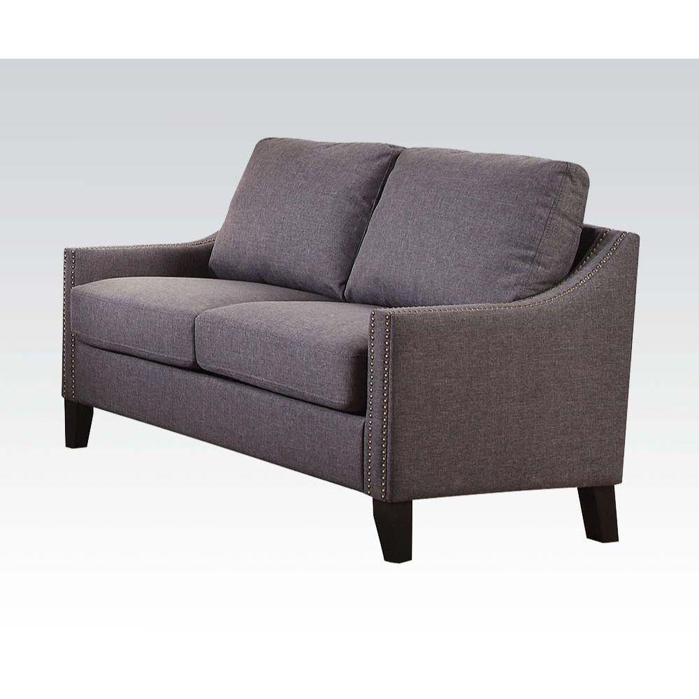 ACME Zapata Loveseat, Gray Linen FredCo