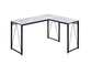 ACME Zetri Writing Desk, Antique White & Black Finish FredCo