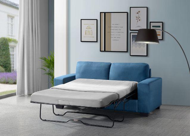 ACME Zoilos Sleeper Sofa, Blue Fabric FredCo