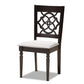 Alma Modern and Contemporary Grey Fabric Upholstered and Dark Brown Finished Wood 5-Piece Dining Set FredCo