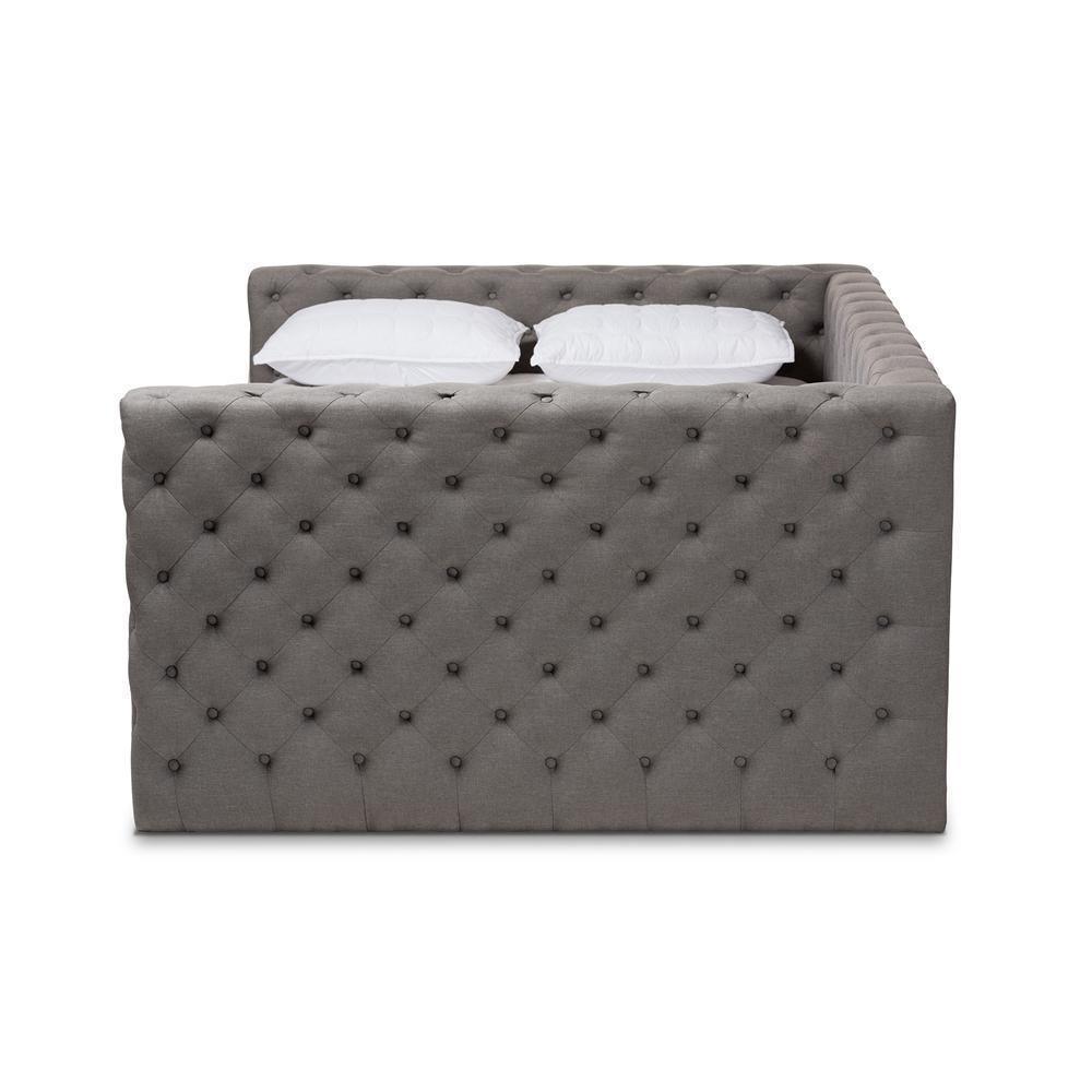 Anabella Modern and Contemporary Grey Fabric Upholstered Full Size Daybed FredCo