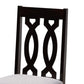 Anise Modern and Contemporary Grey Fabric Upholstered and Dark Brown Finished Wood 5-Piece Dining Set FredCo