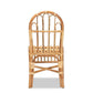 Athena Modern and Contemporary Natural Finished Rattan Dining Chair FredCo