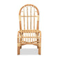 Athena Modern and Contemporary Natural Finished Rattan Dining Chair FredCo