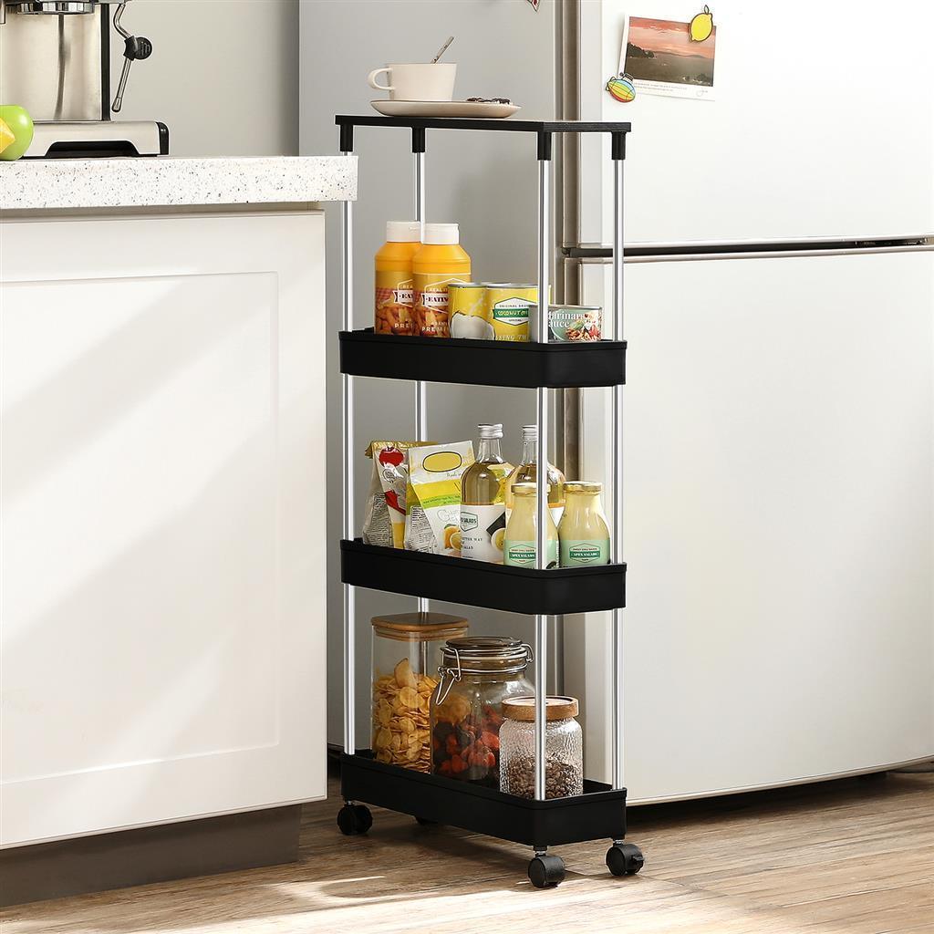 Bathroom Storage Narrow Shelf Cart FredCo