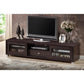 Beasley 70-Inch Dark Brown TV Cabinet with 2 Sliding Doors and Drawer FredCo