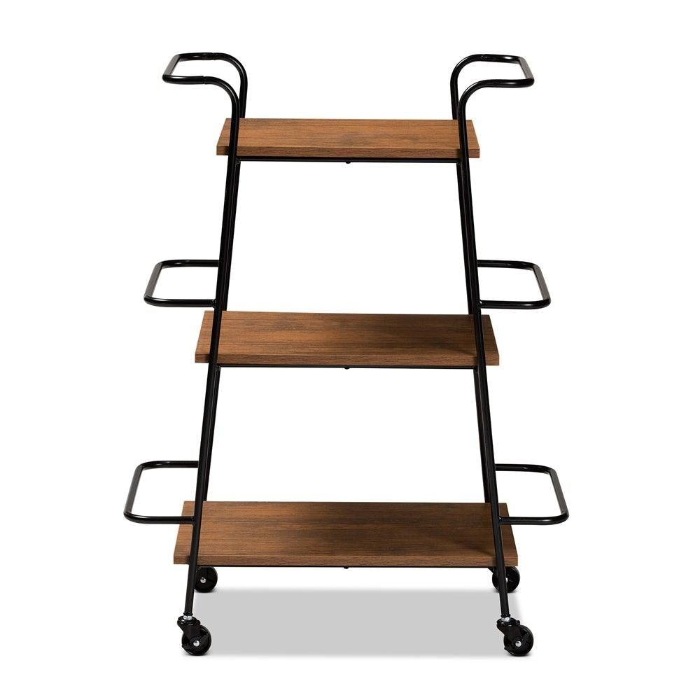 Wood and Metal Shelf - 3 Tier - Narrow