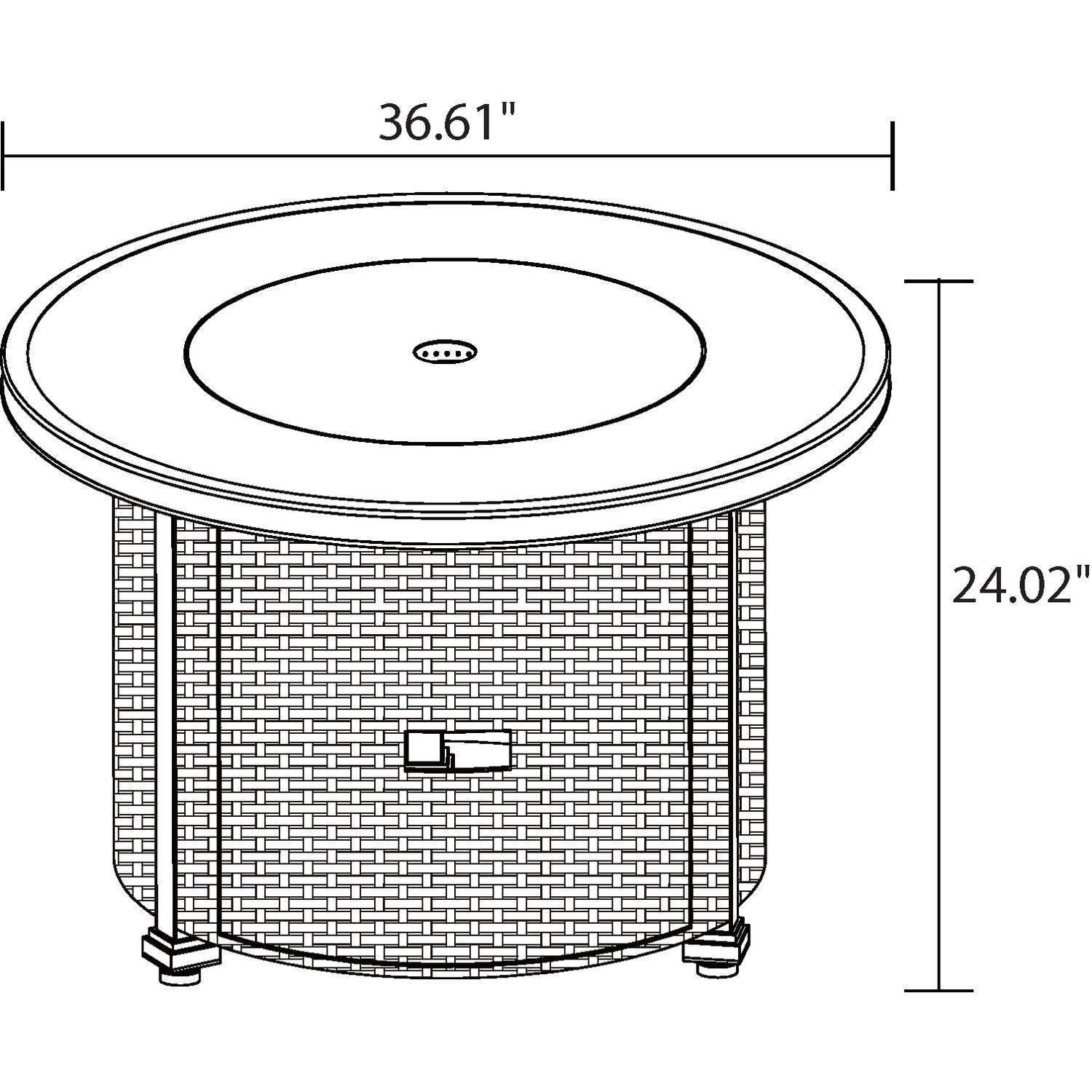 Better Homes & Gardens Colebrook 37-Inch Gas Fire Pit FredCo