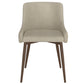 BIANCA Side Chair, Set Of 2 Beige/Walnut Leg FredCo