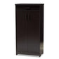 Bienna Modern and Contemporary Wenge Brown Finished Shoe Cabinet FredCo