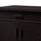 Bienna Modern and Contemporary Wenge Brown Finished Shoe Cabinet FredCo