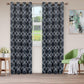 Bohemian Trellis Thermal Insulated Blackout Grommet Curtain Panel Set FredCo