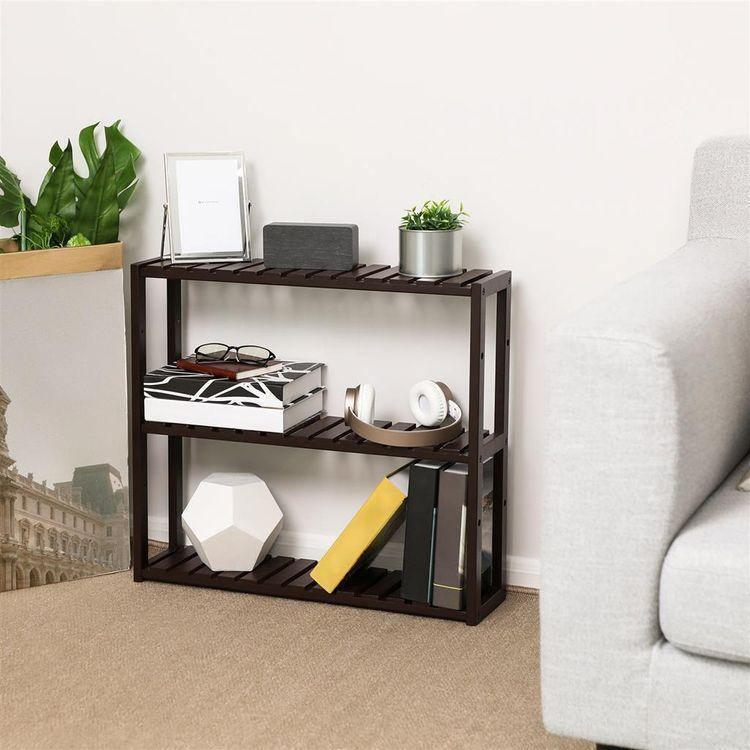 Brown Bamboo Bathroom Shelf FredCo