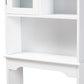 Campbell Modern and Contemporary White Finished Wood Over the Toilet Bathroom Storage Cabinet FredCo