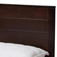 Catalina Modern Classic Mission Style Dark Brown-Finished Wood Full Platform Bed FredCo