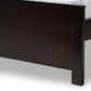 Catalina Modern Classic Mission Style Dark Brown-Finished Wood Full Platform Bed FredCo