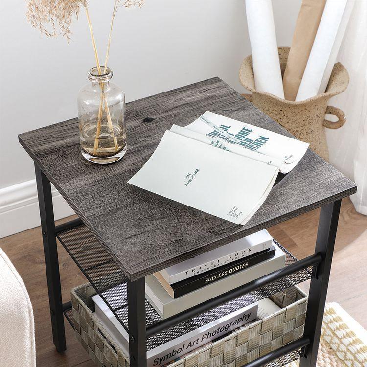 Charcoal Gray Side Tables FredCo