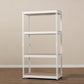 Cody White Metal 4-Shelf Multipurpose Shelving Rack FredCo