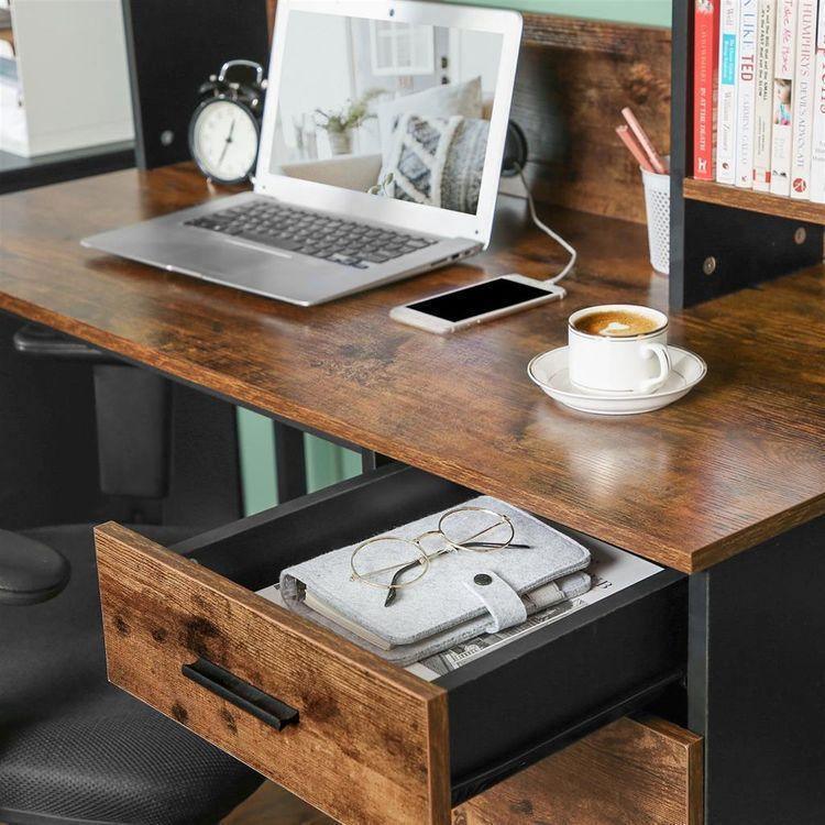 Computer Desk with Bookshelf FredCo