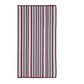 Cotton Stitch Stripe Textured (set of 2) Oversized Beach Towel - Red FredCo