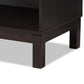 Deirdre Modern and Contemporary Dark Brown Wood 1-Drawer Nightstand FredCo