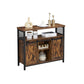 Dining Sideboard Rustic Brown and Black FredCo