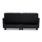 Felicity Modern and Contemporary Dark Gray Fabric Upholstered Sleeper Sofa FredCo