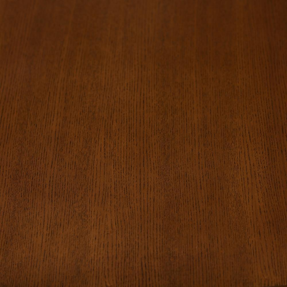 Flora Mid-Century Modern "Oak" Medium Brown Finishing Wood Dining Table FredCo