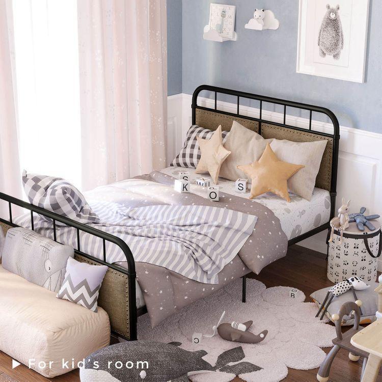 Full Size Metal Bed Frame with Headboard FredCo