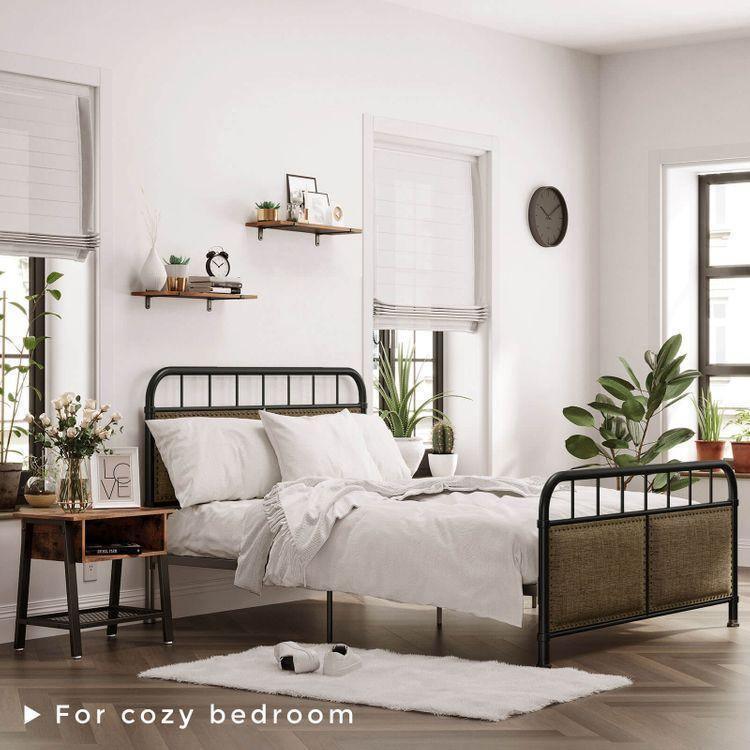 Full Size Metal Bed Frame with Headboard FredCo