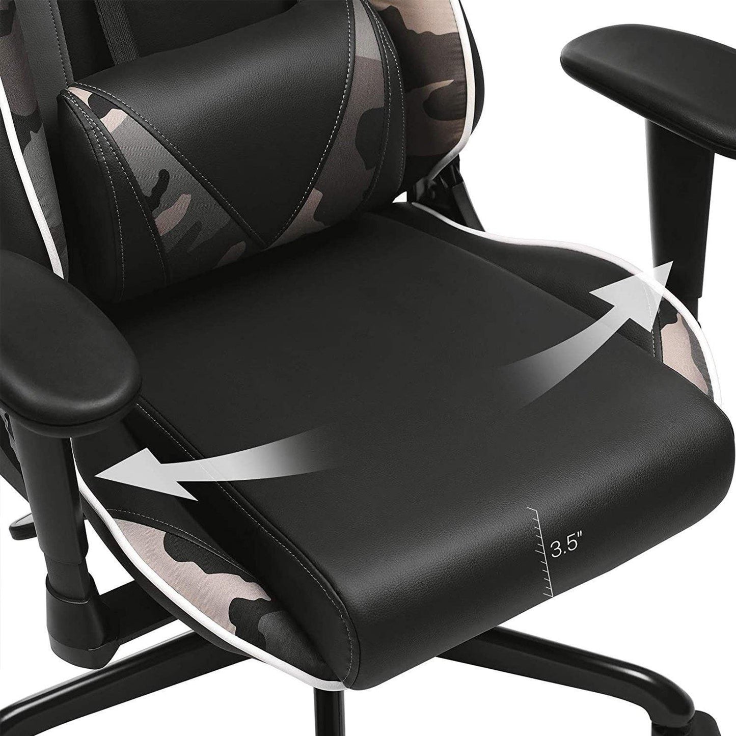 Gaming Chair Black and Camouflage FredCo