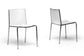 Gridley White Plastic Modern Dining Chair (Set of 2) FredCo