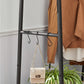 Industrial Brown & Black Clothes Rack with Shelves FredCo