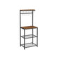 Industrial Brown Baker's Rack with Shelves & Hooks FredCo