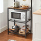 Industrial Brown Baker's Rack with Shelves & Hooks FredCo