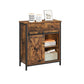 Industrial Storage Sideboard with Sliding Barn Door FredCo