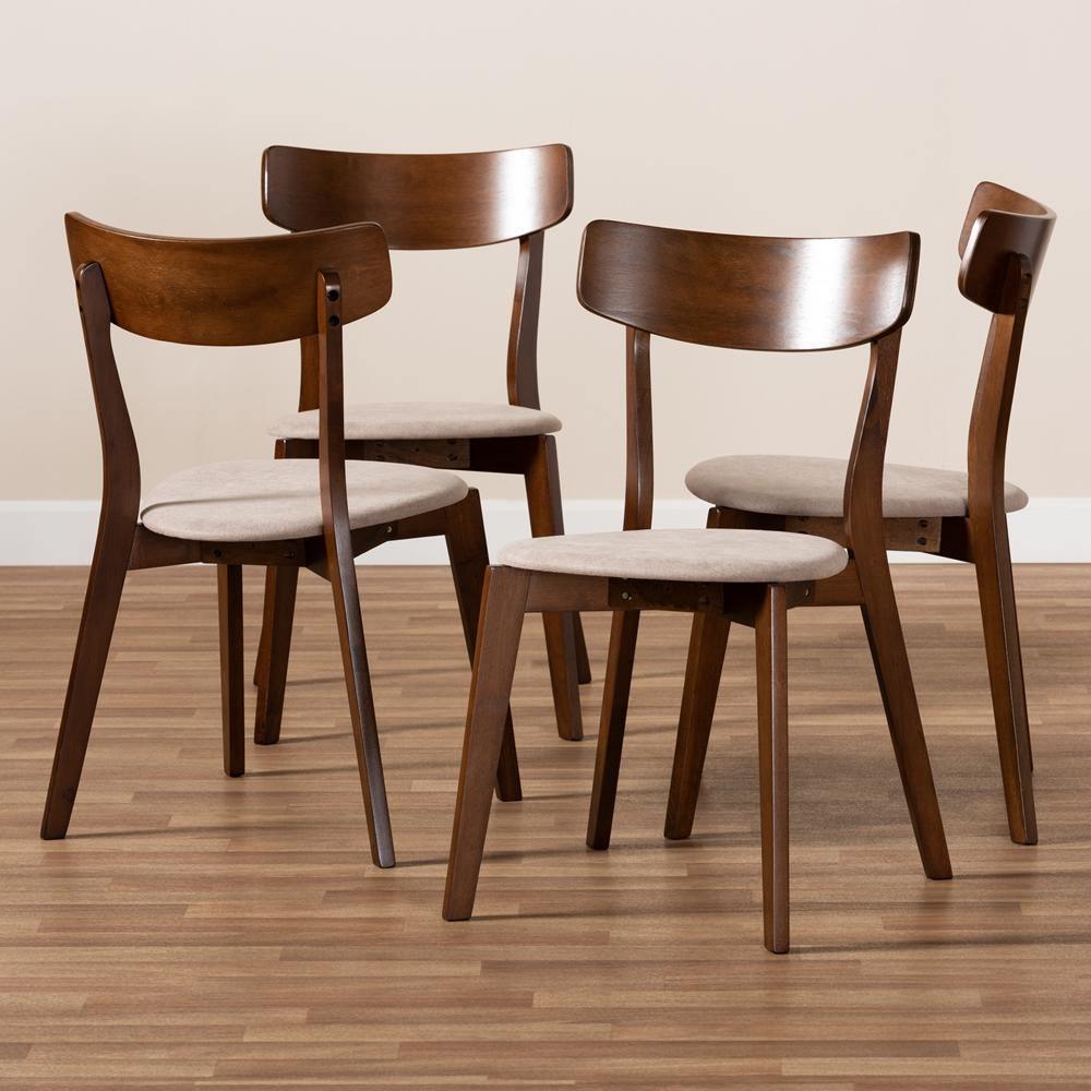 Light walnut outlet dining chairs