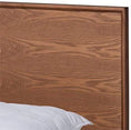 Karine Mid-Century Wood Full Platform Bed In Walnut Brown | FredCo