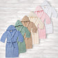 Kids' Hooded Long Staple Combed Cotton Terry Unisex Solid Bath Robe FredCo